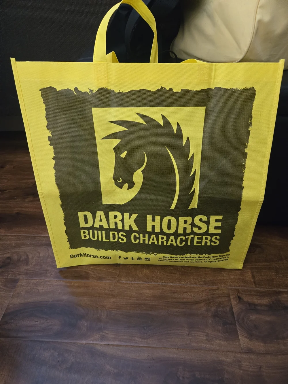 Yellow Graphic Tote Bag
